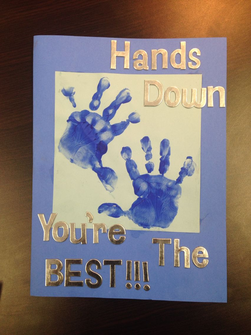 Best ideas about Birthday Gifts For Dad From Toddler
. Save or Pin Handprint birthday card for dad random Now.