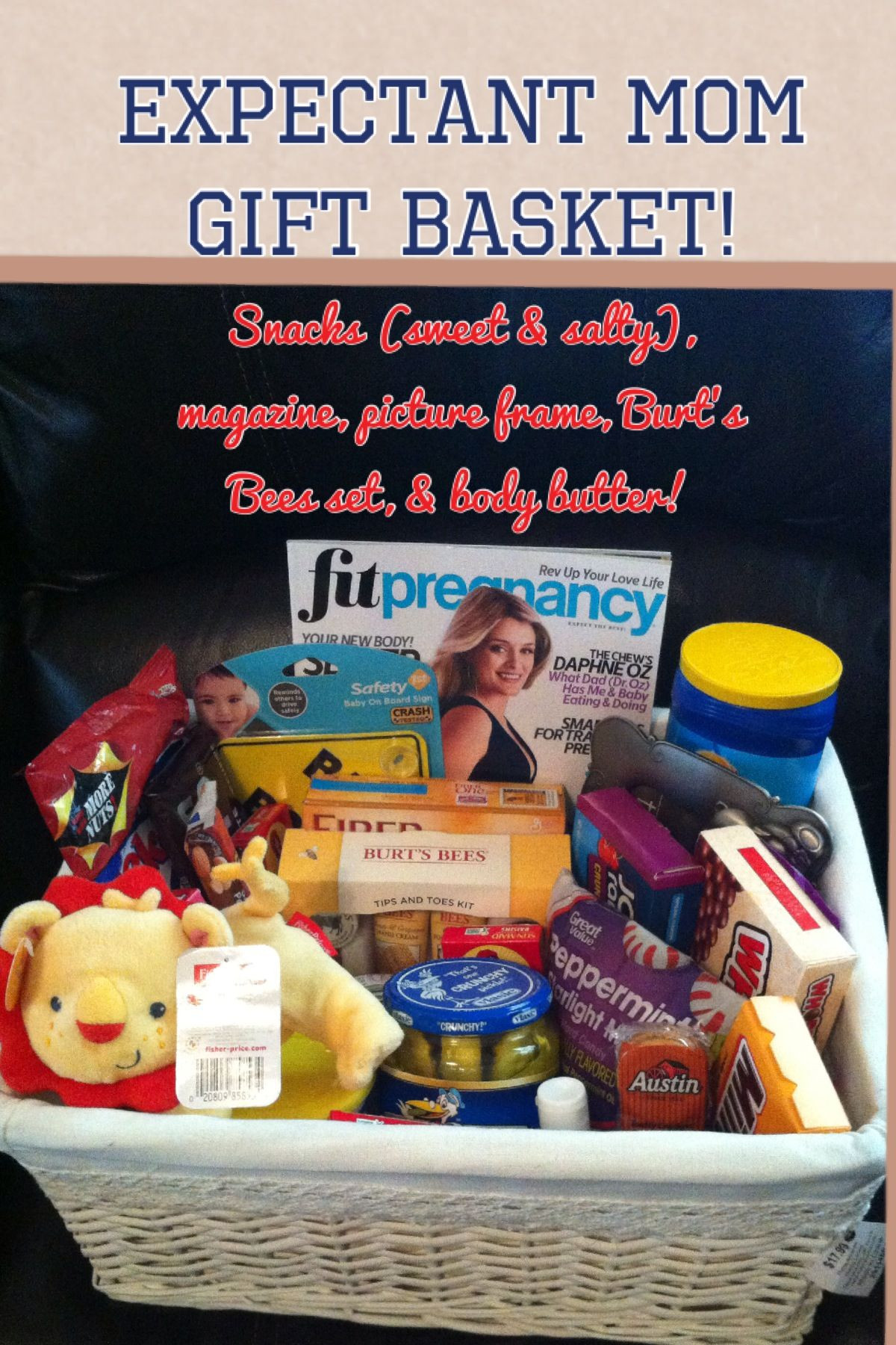 Best ideas about Birthday Gifts For Expecting Mothers
. Save or Pin Expectant mom t basket "pregnancy survival kit" Now.