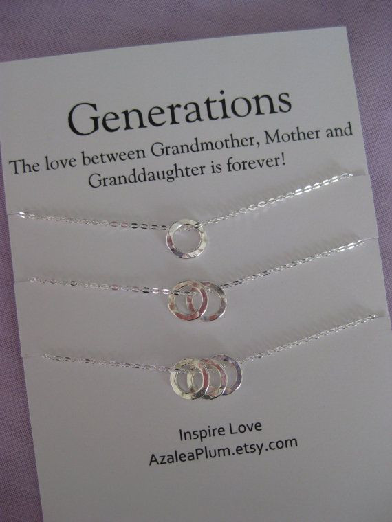 Best ideas about Birthday Gifts For Mom From Daughter
. Save or Pin Generations Necklace Solid Sterling Silver Necklace Now.