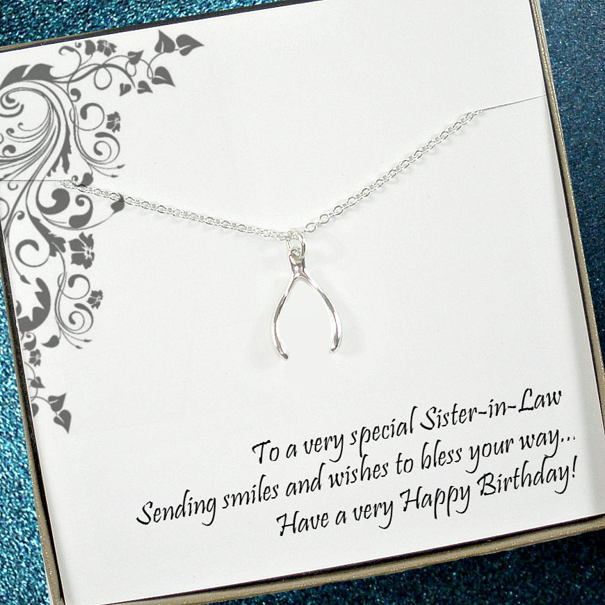 Best ideas about Birthday Gifts For Sister
. Save or Pin Sister in law necklace jewelry Sister in law birthday t Now.