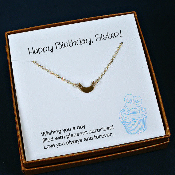 Best ideas about Birthday Gifts For Sister
. Save or Pin Items similar to Sister Birthday Gift Sister Necklace Now.
