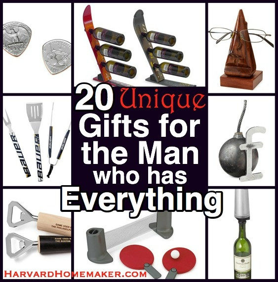 Best ideas about Birthday Gifts For The Man Who Has Everything
. Save or Pin 20 Unique Gifts for the Man Who Has Everything Now.