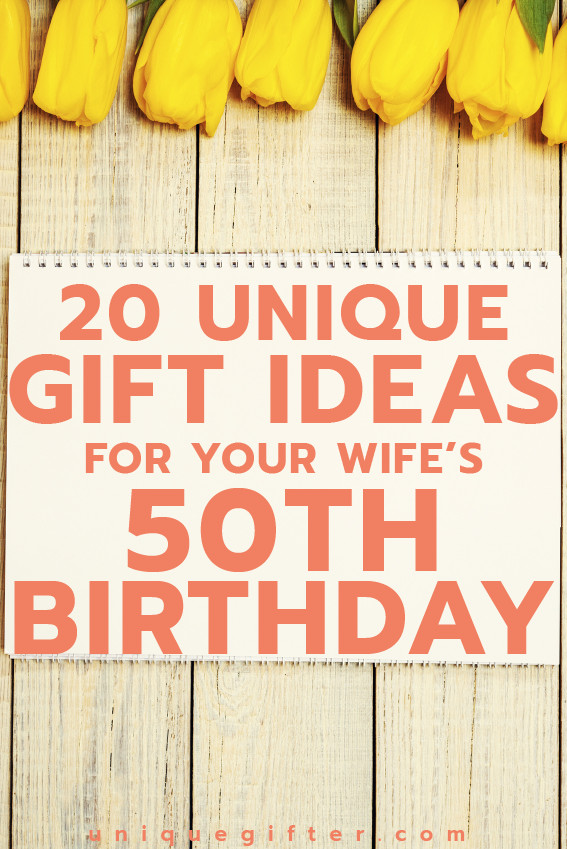 Best ideas about Birthday Gifts For Your Wife
. Save or Pin 20 Gift Ideas for your Wife’s 50th Birthday Unique Gifter Now.