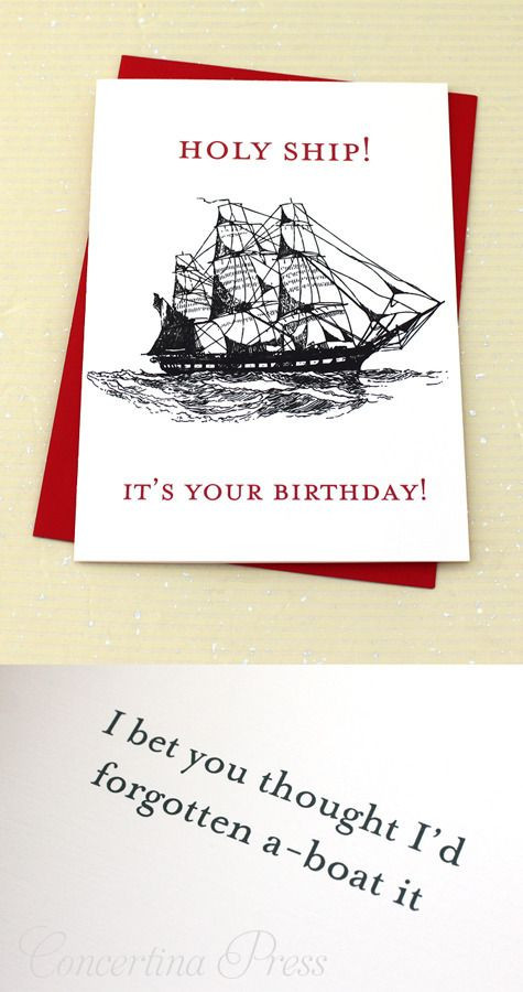 Best ideas about Birthday Gifts To Ship
. Save or Pin Holy Ship It s Your Birthday nautical funny birthday Now.