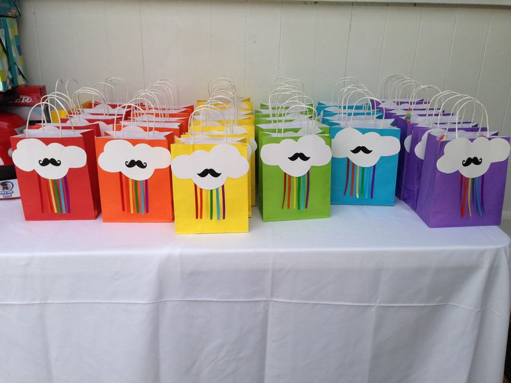 Best ideas about Birthday Goodie Bag Ideas
. Save or Pin DIY rainbows & Mustaches goo bags Now.