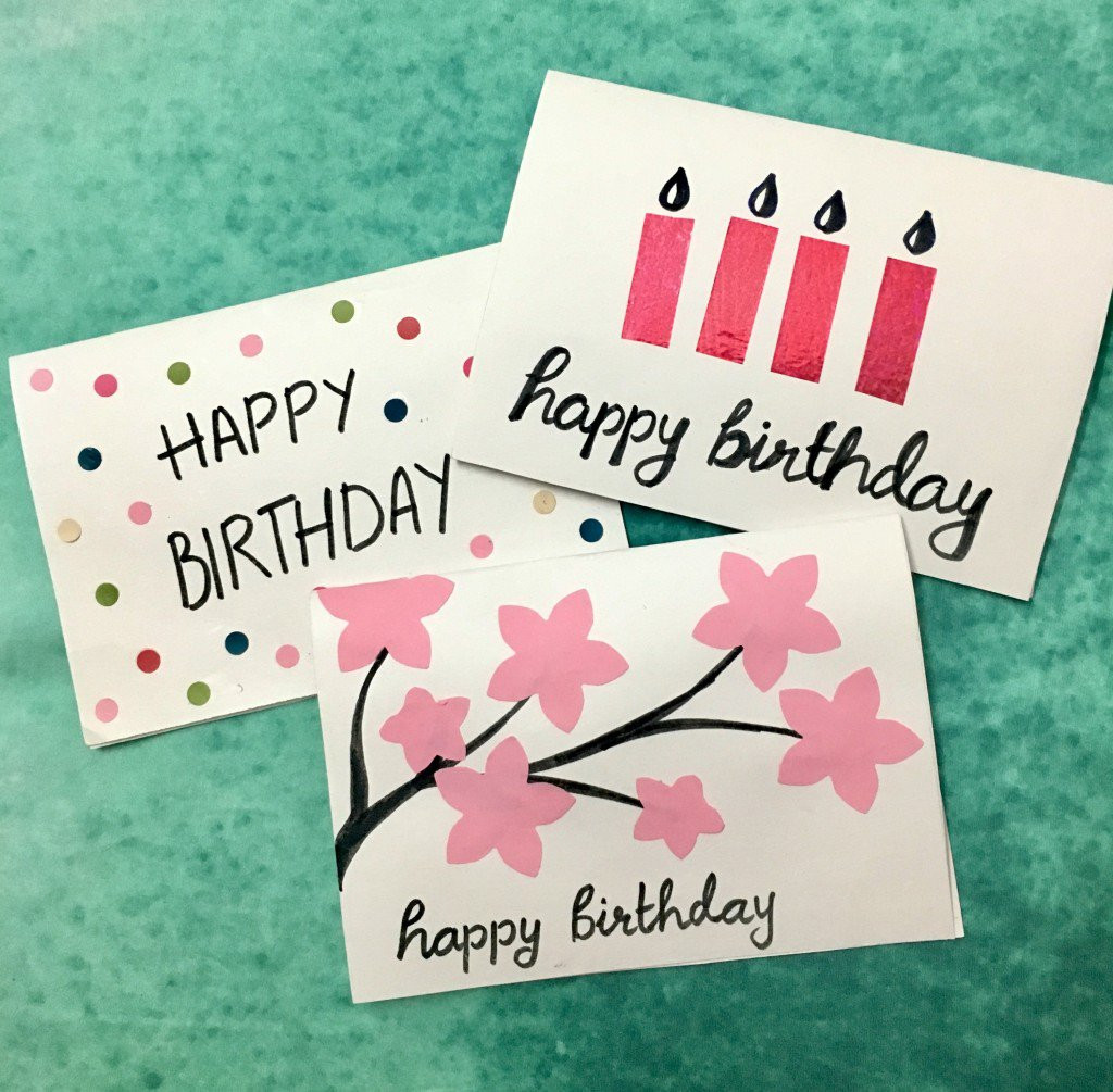 Best ideas about Birthday Greeting Card
. Save or Pin 3 Easy 5 Minute DIY Birthday Greeting Cards Now.