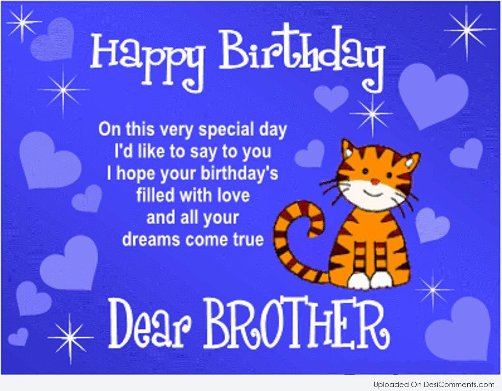 Best ideas about Birthday Greetings Quotes
. Save or Pin Birthday Wishes for Brother Graphics for Now.