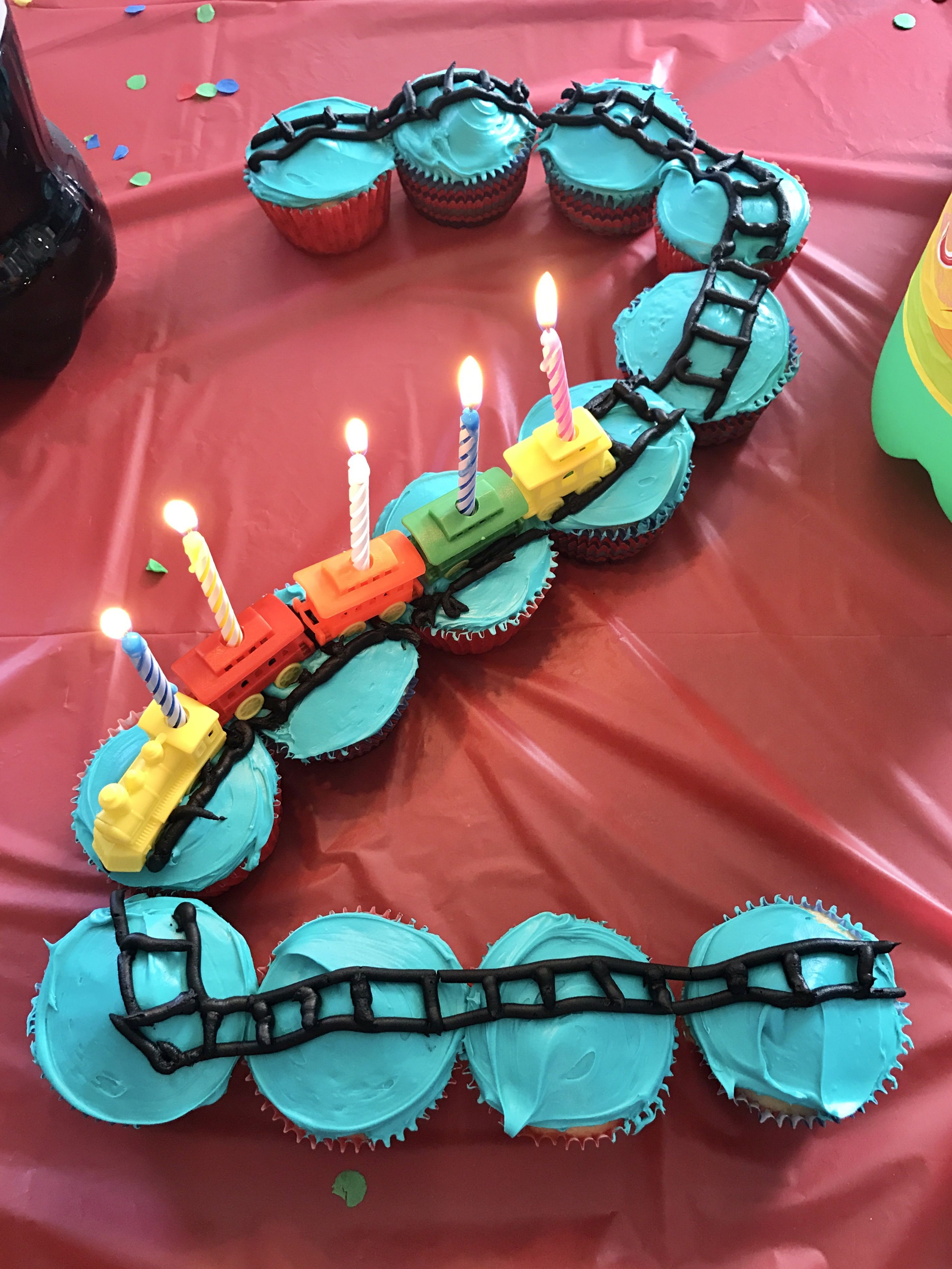 Best ideas about Birthday Ideas For 2 Year Old Boy
. Save or Pin Train theme birthday party cupcakes for a two year old Now.