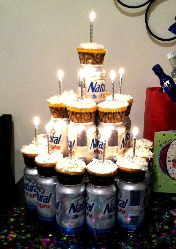 Best ideas about Birthday Ideas For Men
. Save or Pin Cupcakes & your man s favorite beer Cute idea for my Now.