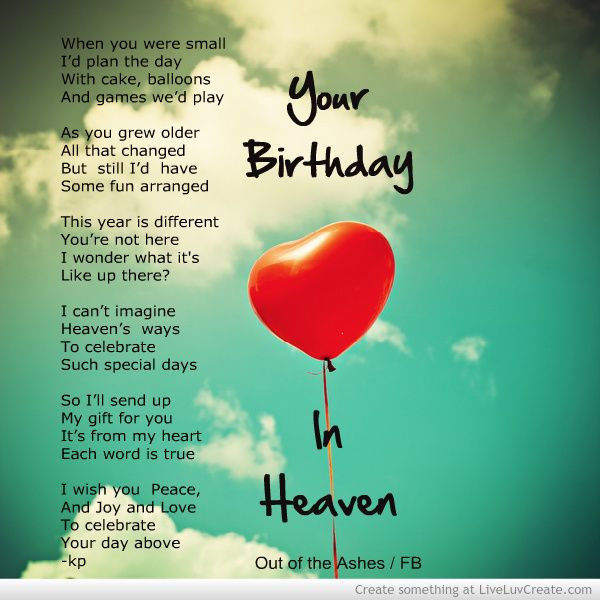 Best ideas about Birthday In Heaven Quotes
. Save or Pin Birthday Wishes In Heaven Happy Birthday Now.