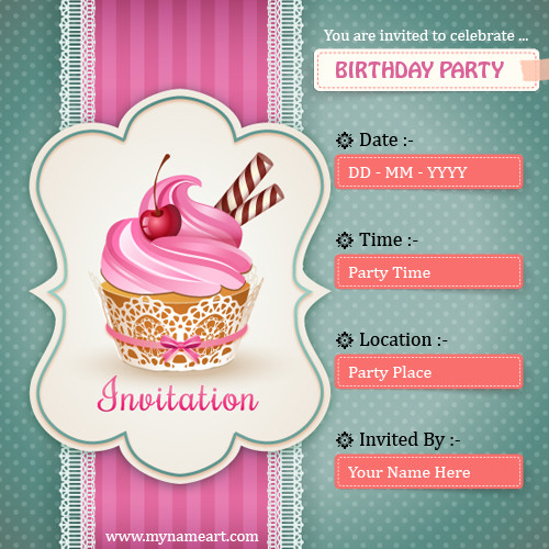 Best ideas about Birthday Invitation Card Maker
. Save or Pin Create Birthday Party Invitations Card line Free Now.