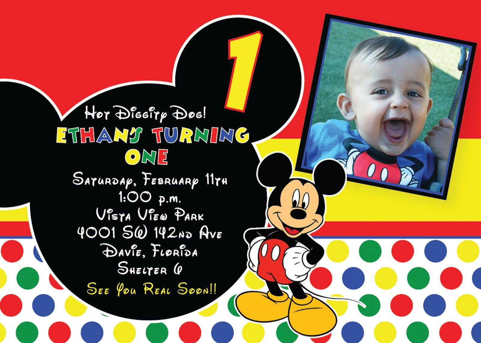 Best ideas about Birthday Invitation Card Maker
. Save or Pin mickey mouse birthday invitation card maker Now.