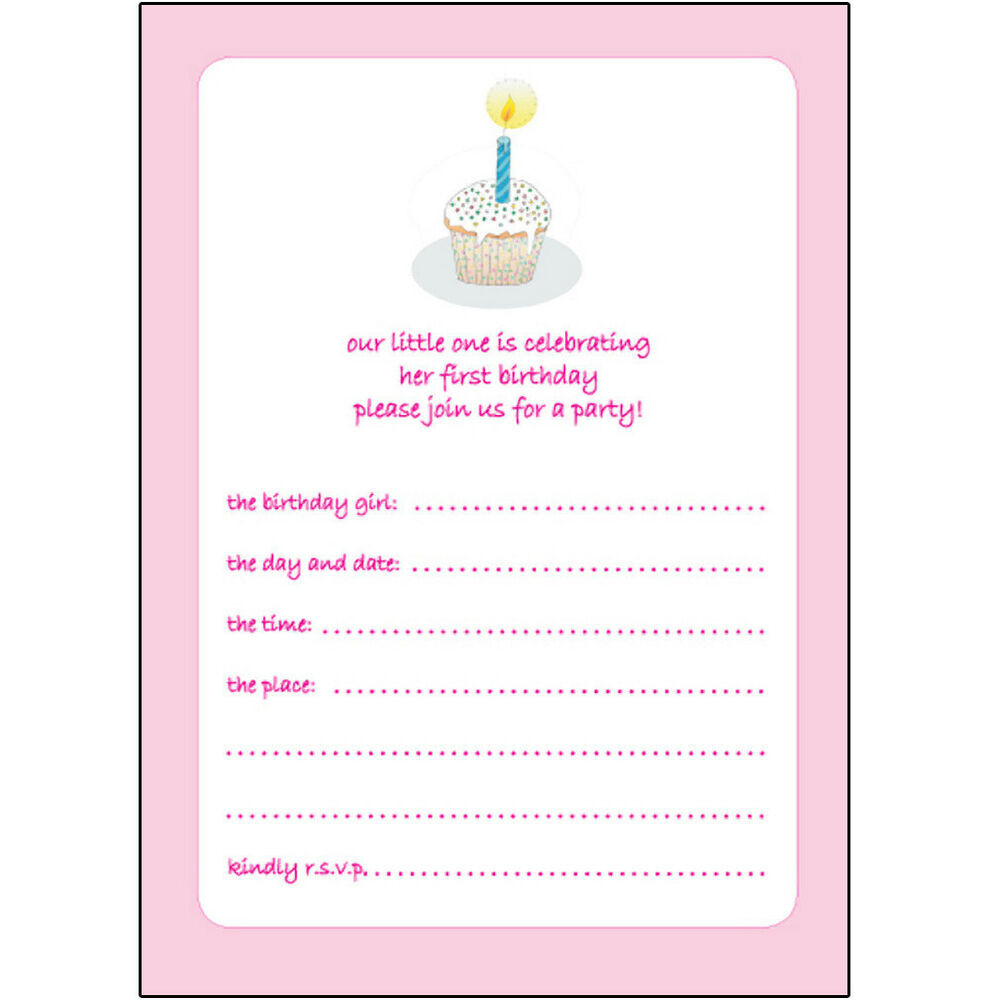 Best ideas about Birthday Invitations For Girl
. Save or Pin 10 Childrens Birthday Party Invitations 1 Year Old Girl Now.