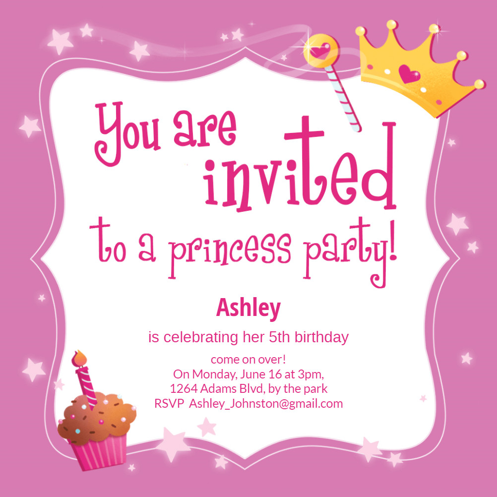 Best ideas about Birthday Invitations Online
. Save or Pin Princess Magic Birthday Invitation Template Free Now.