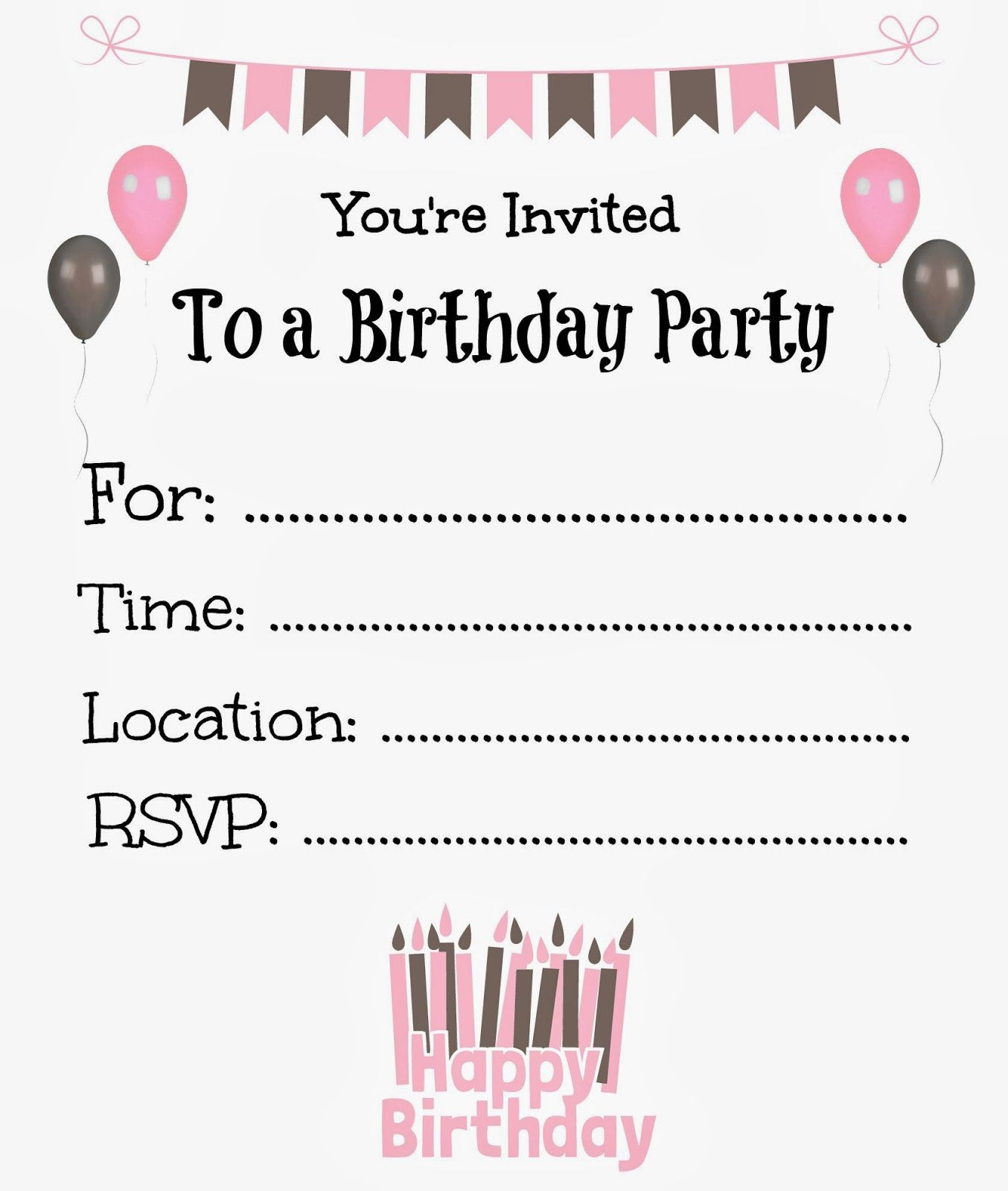 Best ideas about Birthday Invitations Printable
. Save or Pin Free Printable Birthday Invitations For Kids birthday Now.