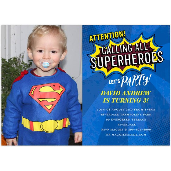 Best ideas about Birthday Invitations Walmart
. Save or Pin Superhero Party Birthday Young Boy Invitation Walmart Now.