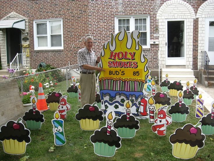 Best ideas about Birthday Lawn Decorations
. Save or Pin 81 best Birthday Lawn Signs images on Pinterest Now.