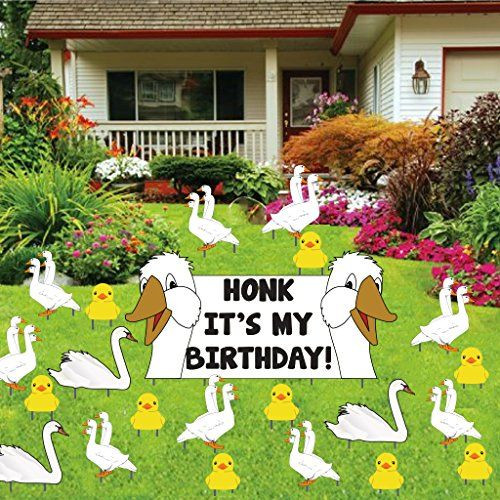 Best ideas about Birthday Lawn Decorations
. Save or Pin 81 best Birthday Lawn Signs images on Pinterest Now.