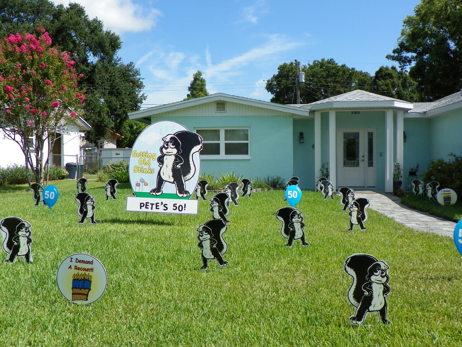 Best ideas about Birthday Lawn Decorations
. Save or Pin FLOCK N SURPRISE 727 687 8111 LARGO Florida Now.