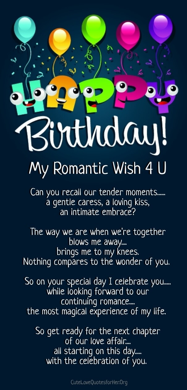 Best ideas about Birthday Love Quotes For Her
. Save or Pin 12 Happy Birthday Love Poems for Her & Him with Now.