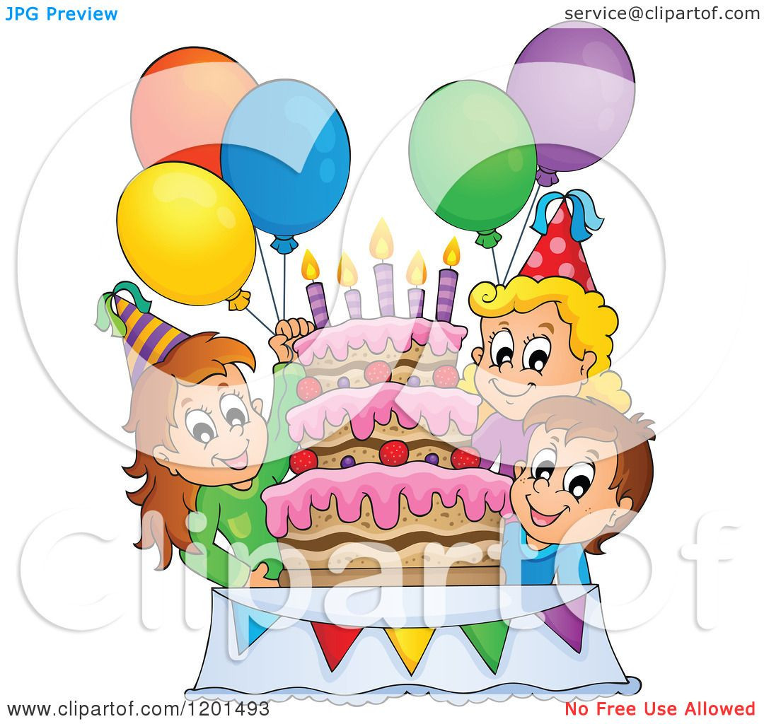 Best ideas about Birthday Party Cartoon
. Save or Pin Cartoon of Happy Children Around a Cake at a Birthday Now.