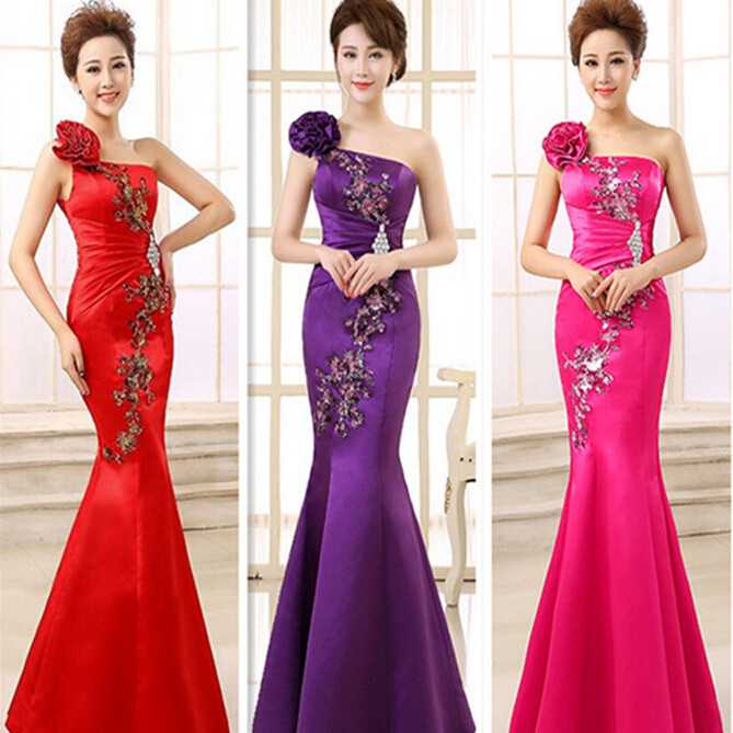 Best ideas about Birthday Party Dresses For Adults
. Save or Pin party purple red long bridesmaid formal women party dress Now.