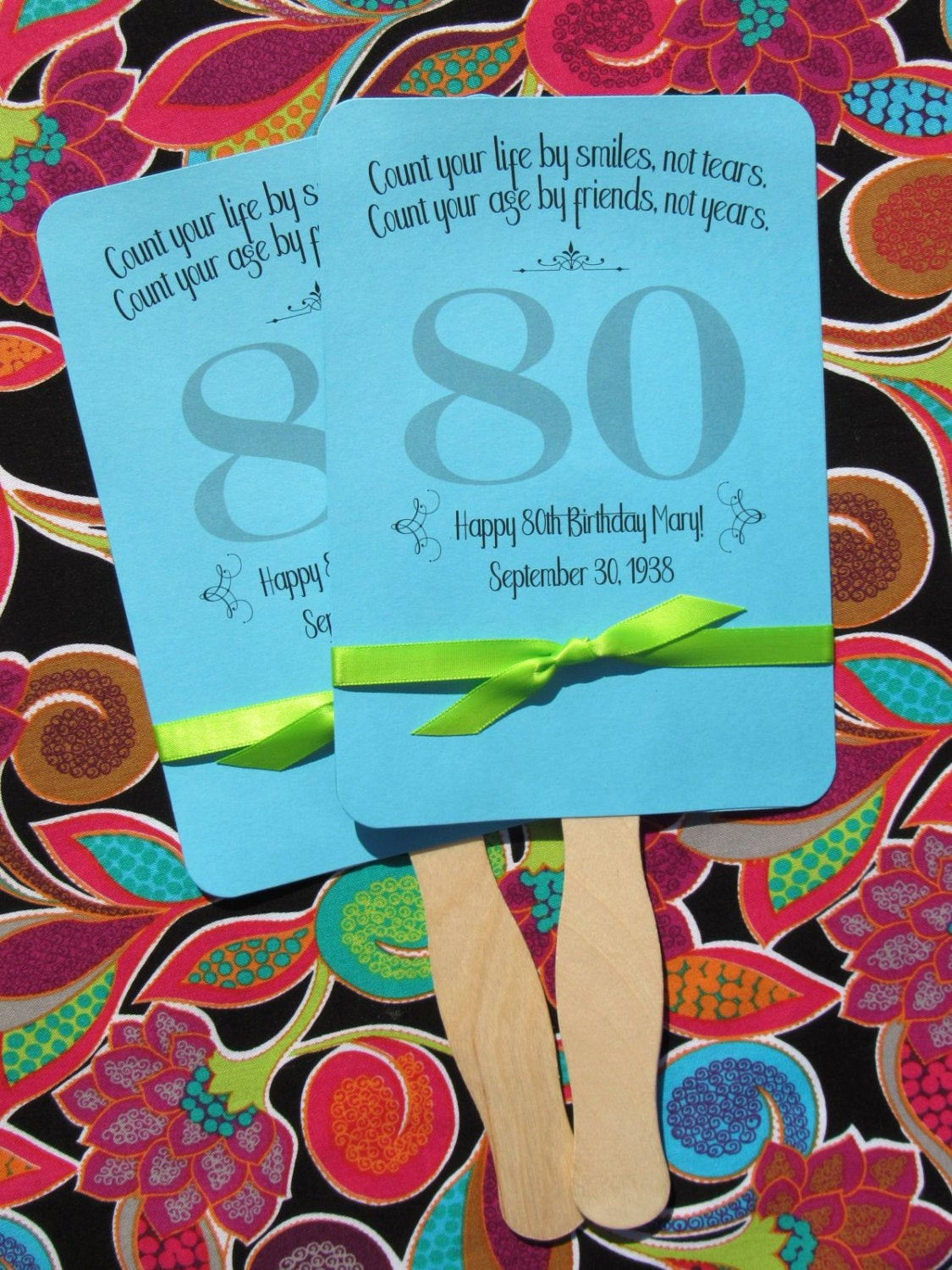Best ideas about Birthday Party Favors
. Save or Pin Adult Birthday Favor 80th Birthday Personalized Fans Now.