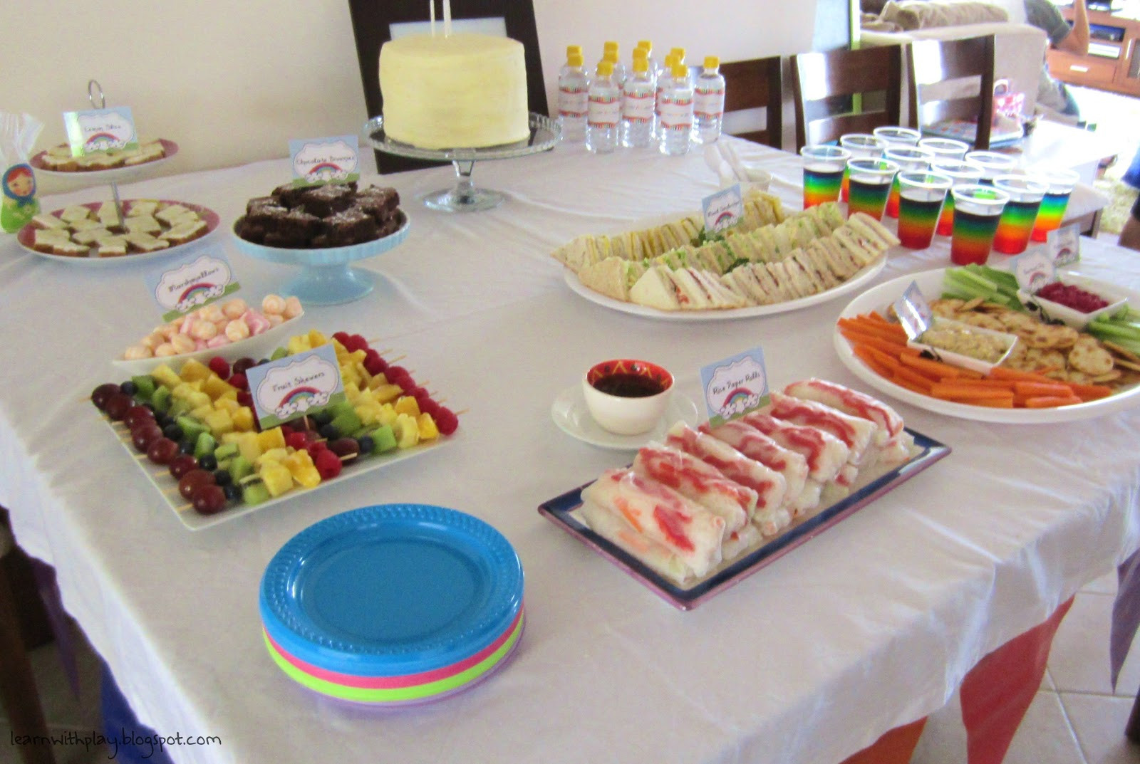 Best ideas about Birthday Party Food Ideas
. Save or Pin Learn with Play at Home Rainbow Birthday Party Ideas Now.