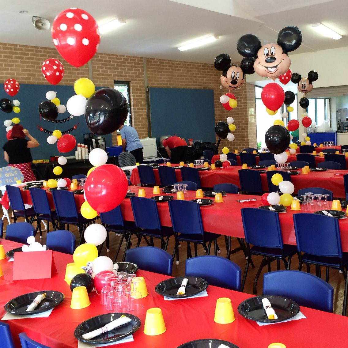 Best ideas about Birthday Party For 2 Year Old Boy
. Save or Pin Customised bubble strands with Mickey Mouse and red polka Now.