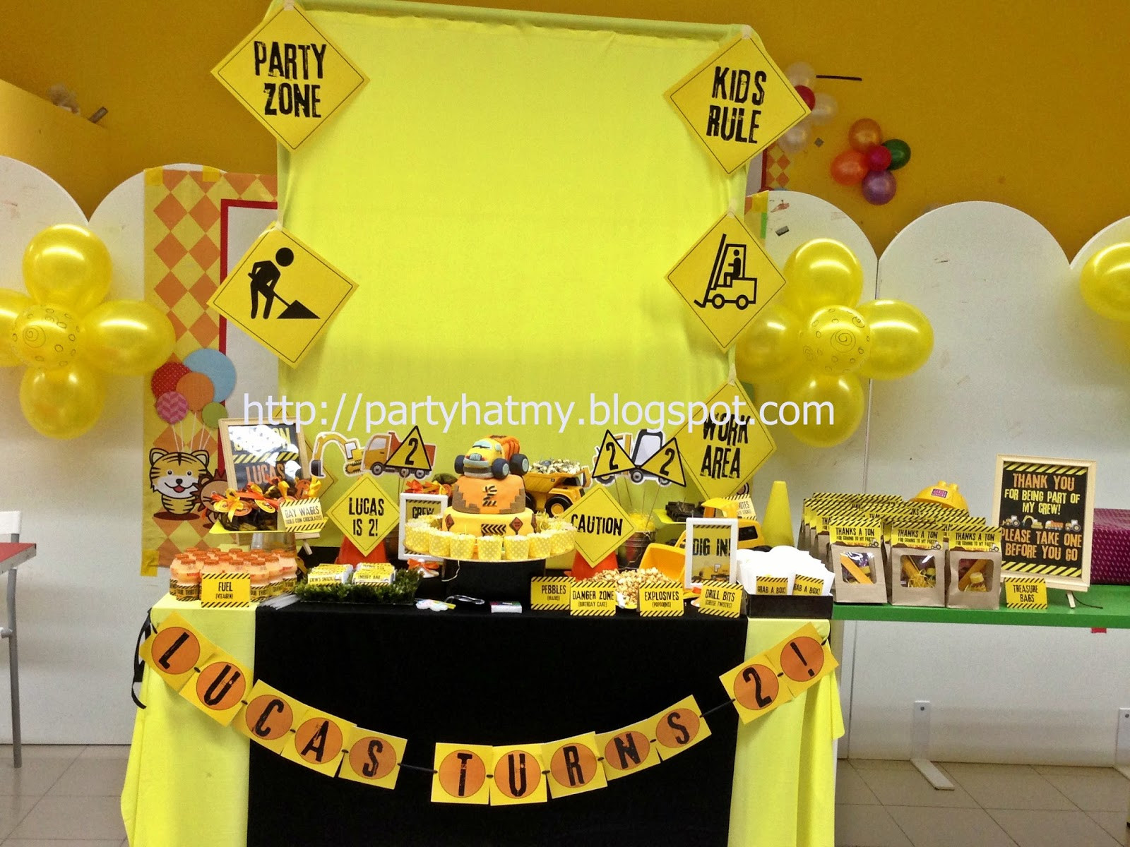 Best ideas about Birthday Party For 2 Year Old Boy
. Save or Pin Party Hat Construction Party for 2 year old birthday boy Now.