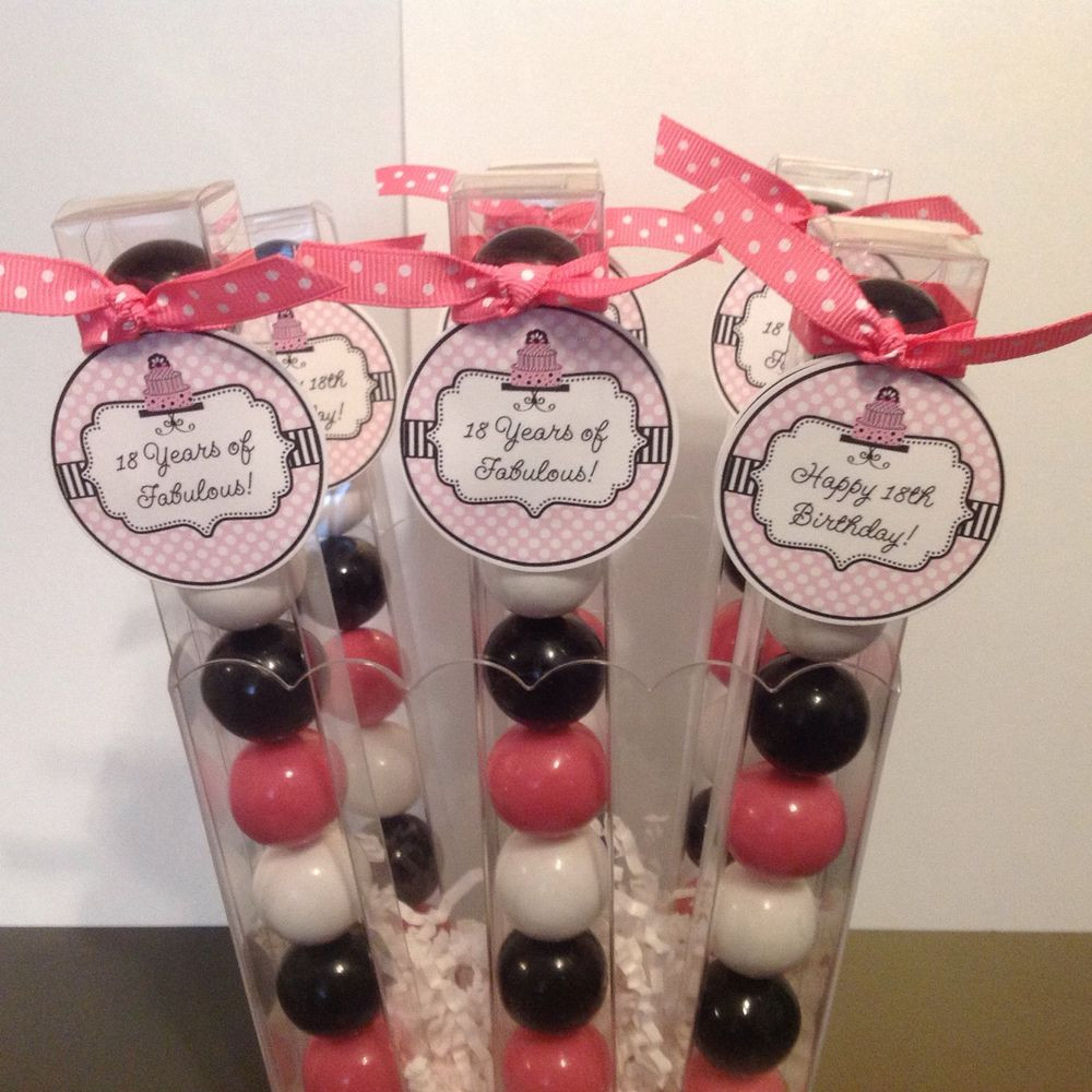 Best ideas about Birthday Party Gifts
. Save or Pin 18th Birthday Birthday Party Favor Gumball Candy Now.