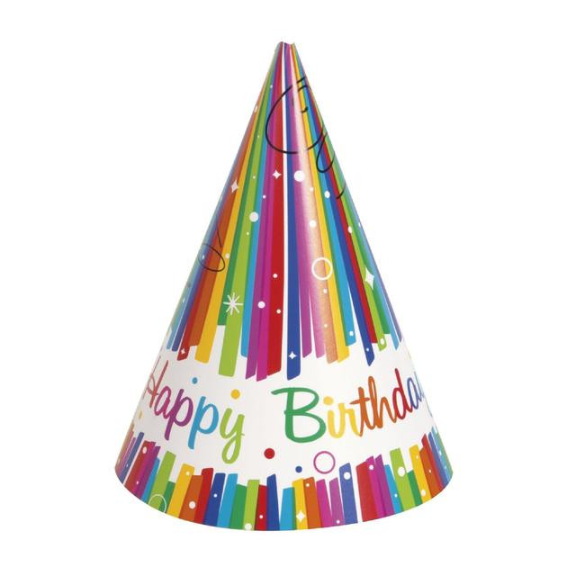 Best ideas about Birthday Party Hats
. Save or Pin Rainbow Birthday Party Hat 8 per pack from Ocado Now.