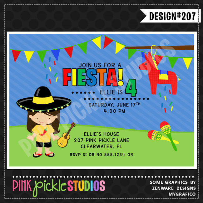 Best ideas about Birthday Party In Spanish
. Save or Pin Fiesta Kids Printable Birthday Invitation Now.