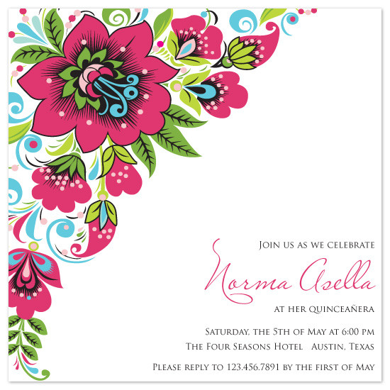 Best ideas about Birthday Party In Spanish
. Save or Pin party invitations Spanish Bouquet at Minted Now.