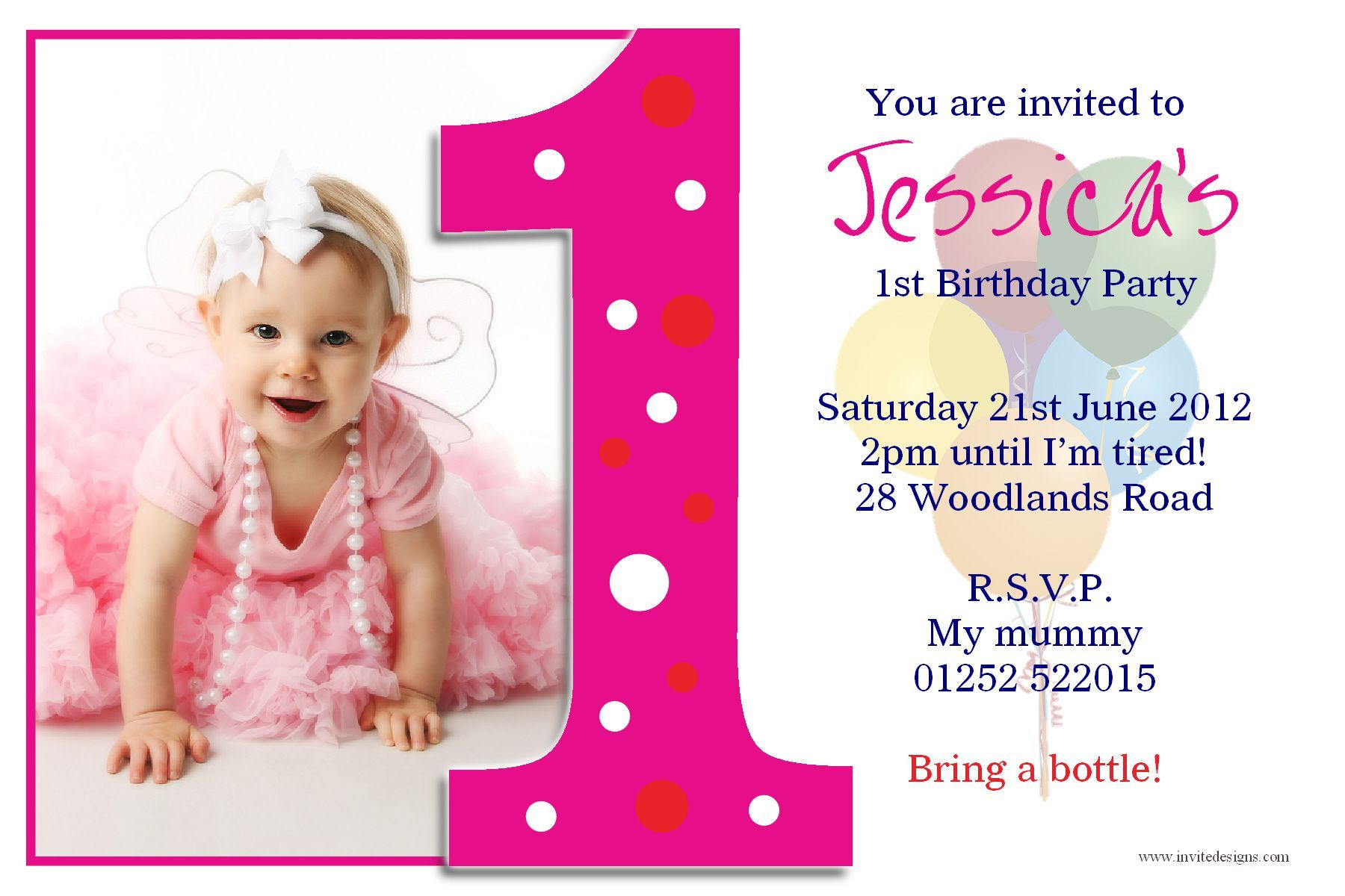 Best ideas about Birthday Party Invitation Card
. Save or Pin birthday party First birthday invitations Card Now.