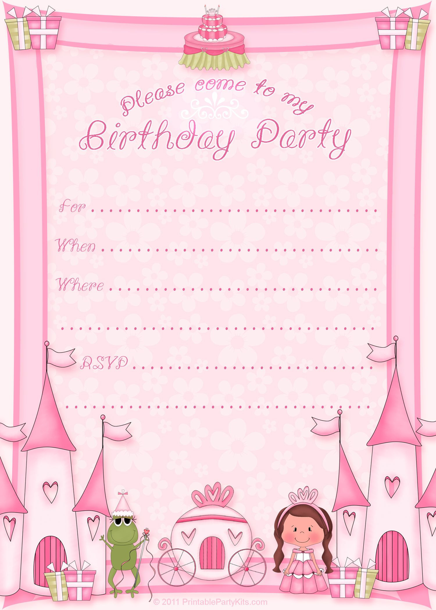 Best ideas about Birthday Party Invitation Card
. Save or Pin Free Printable Invitation Pinned for Kidfolio the Now.