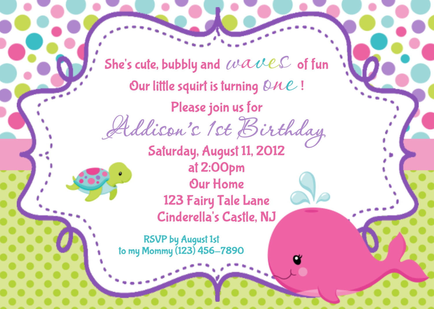 Best ideas about Birthday Party Invitation
. Save or Pin Pink Whale Birthday Invitation Personalized Custom Whale Now.