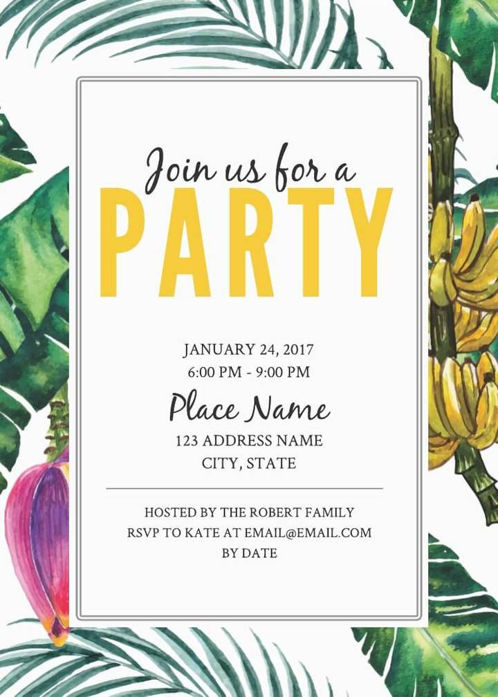 Best ideas about Birthday Party Invitation Template
. Save or Pin 16 Free Invitation Card Templates & Examples Lucidpress Now.