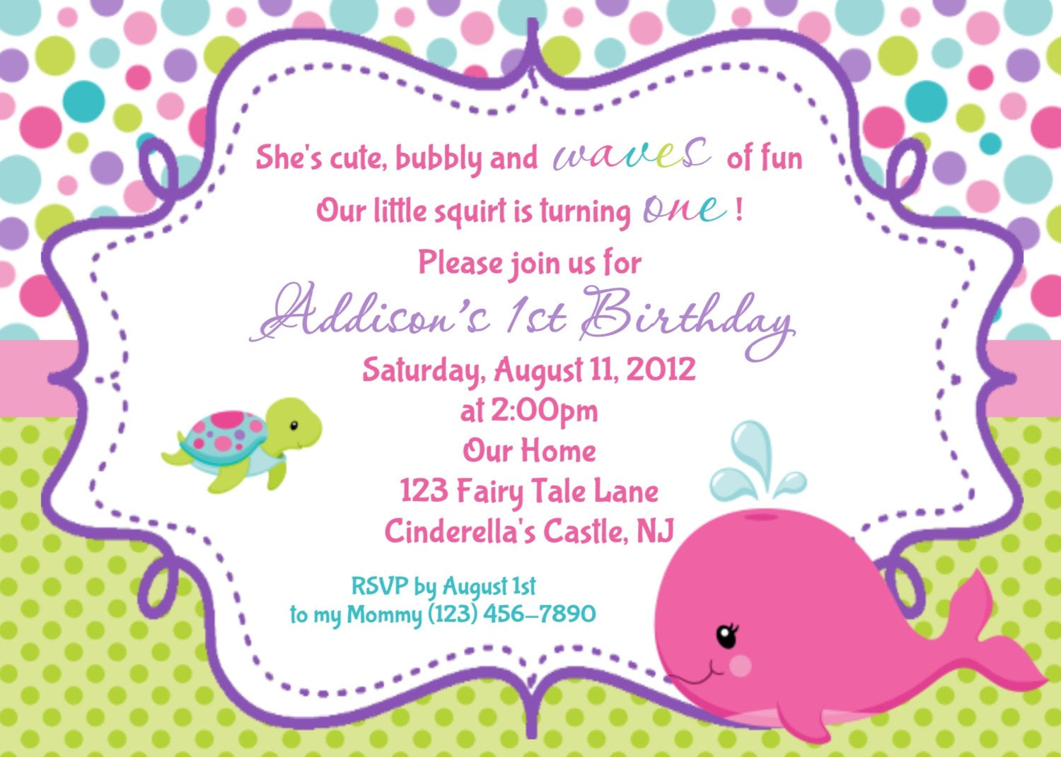 Best ideas about Birthday Party Invitations
. Save or Pin Pink Whale Birthday Invitation Personalized Custom Whale Now.