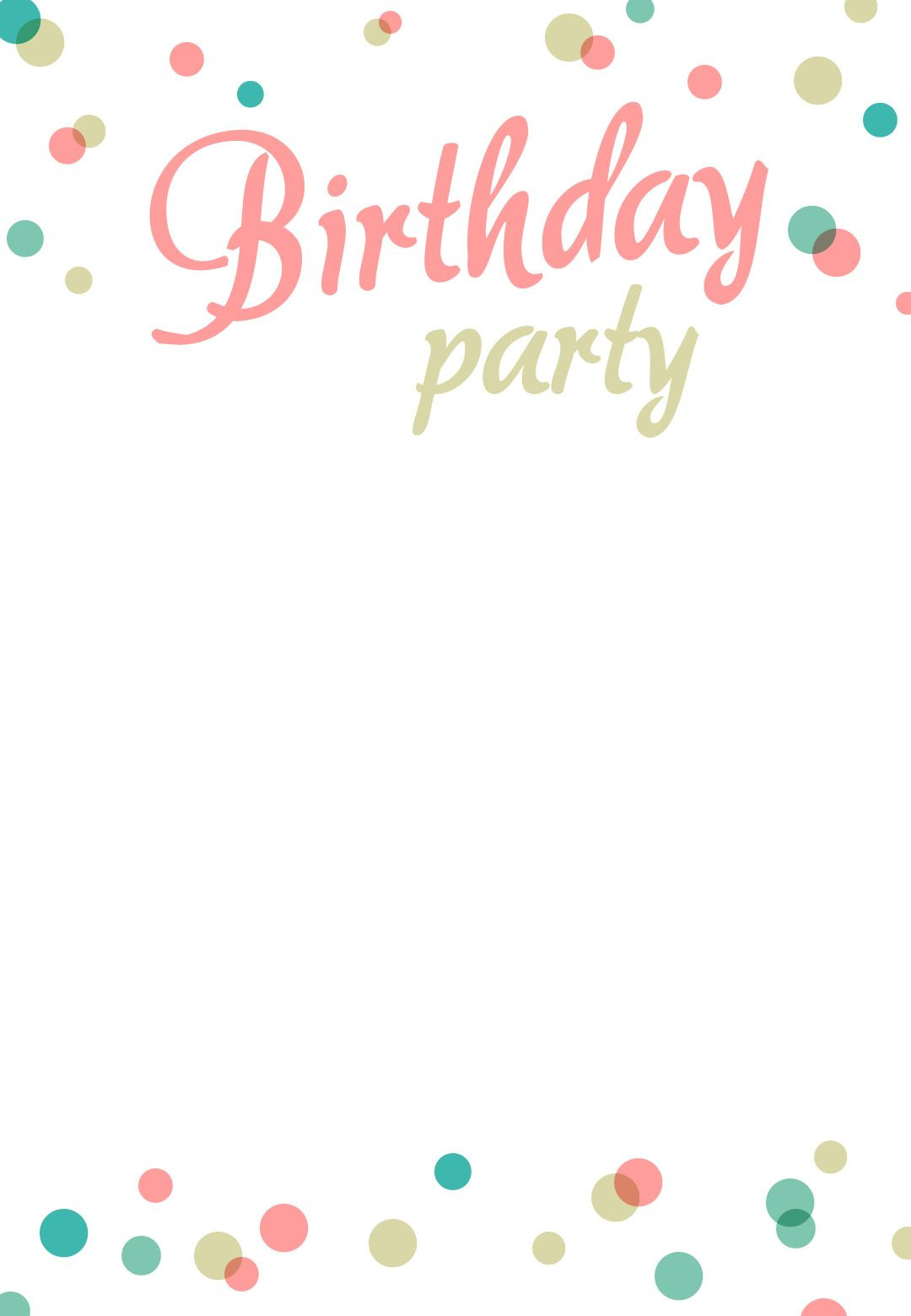 Best ideas about Birthday Party Invitations
. Save or Pin Birthday Party Invitation Free Printable Now.