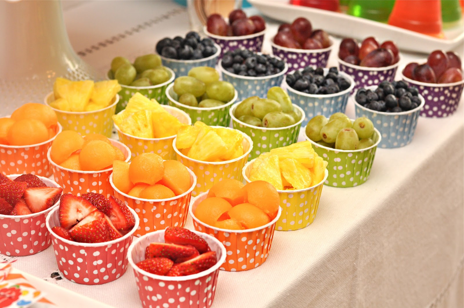 Best ideas about Birthday Party Snacks
. Save or Pin PARTIES rainbow jelly bean birthday party Creative Juice Now.