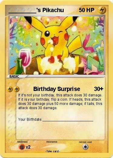 Best ideas about Birthday Pikachu Card
. Save or Pin Pokémon s Pikachu 13 13 Birthday Surprise My Pokemon Card Now.