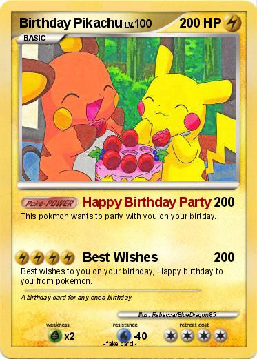 Best ideas about Birthday Pikachu Card
. Save or Pin Pokémon Birthday Pikachu 38 38 Happy Birthday Party My Now.