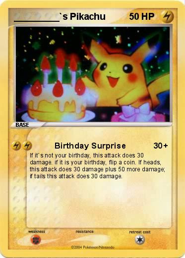Best ideas about Birthday Pikachu Card
. Save or Pin Pokémon s Pikachu 6 6 Birthday Surprise My Pokemon Card Now.