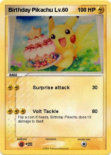 Best ideas about Birthday Pikachu Card
. Save or Pin Pokémon Birthday Pikachu Lv 60 60 Surprise My Now.