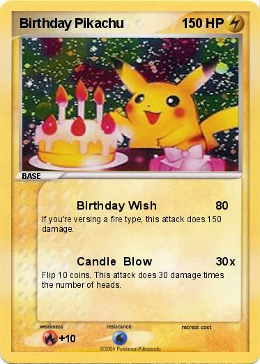 Best ideas about Birthday Pikachu Card
. Save or Pin Pokémon Birthday Pikachu 2 2 Birthday Wish My Pokemon Card Now.