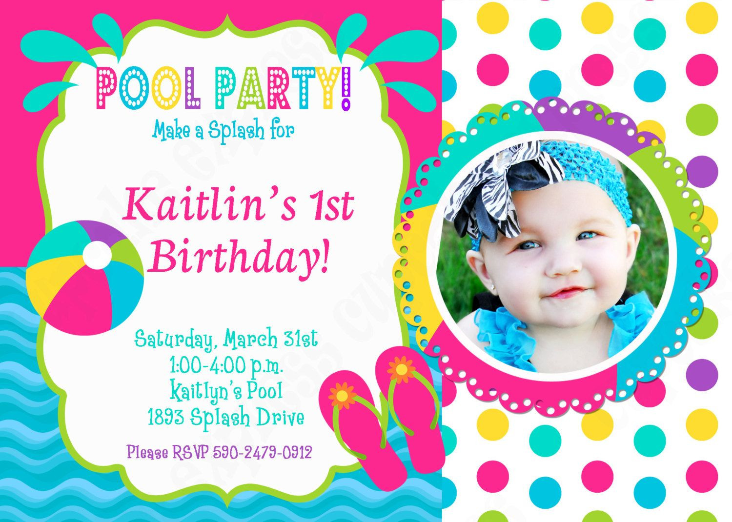 Best ideas about Birthday Pool Party Invitations
. Save or Pin Pool party invitation birthday Now.