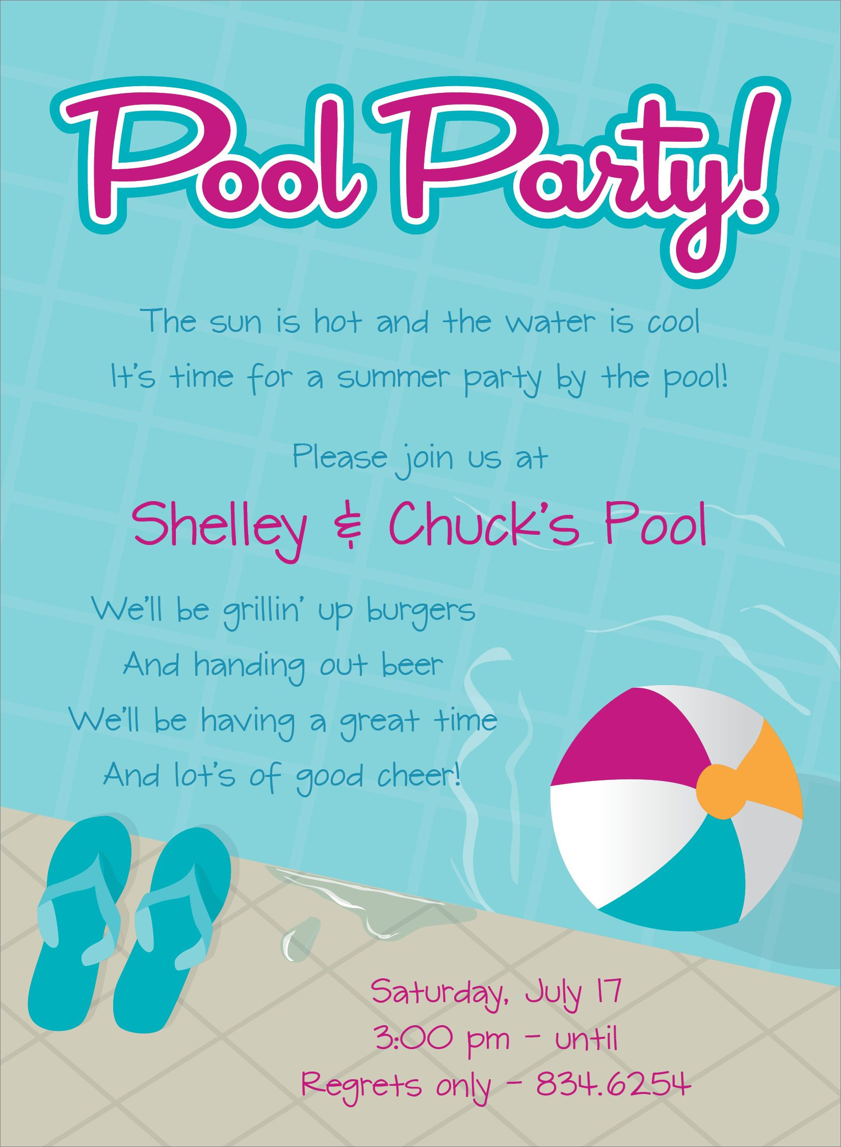 Best ideas about Birthday Pool Party Invitations
. Save or Pin Pool Party Free line Invitations Now.