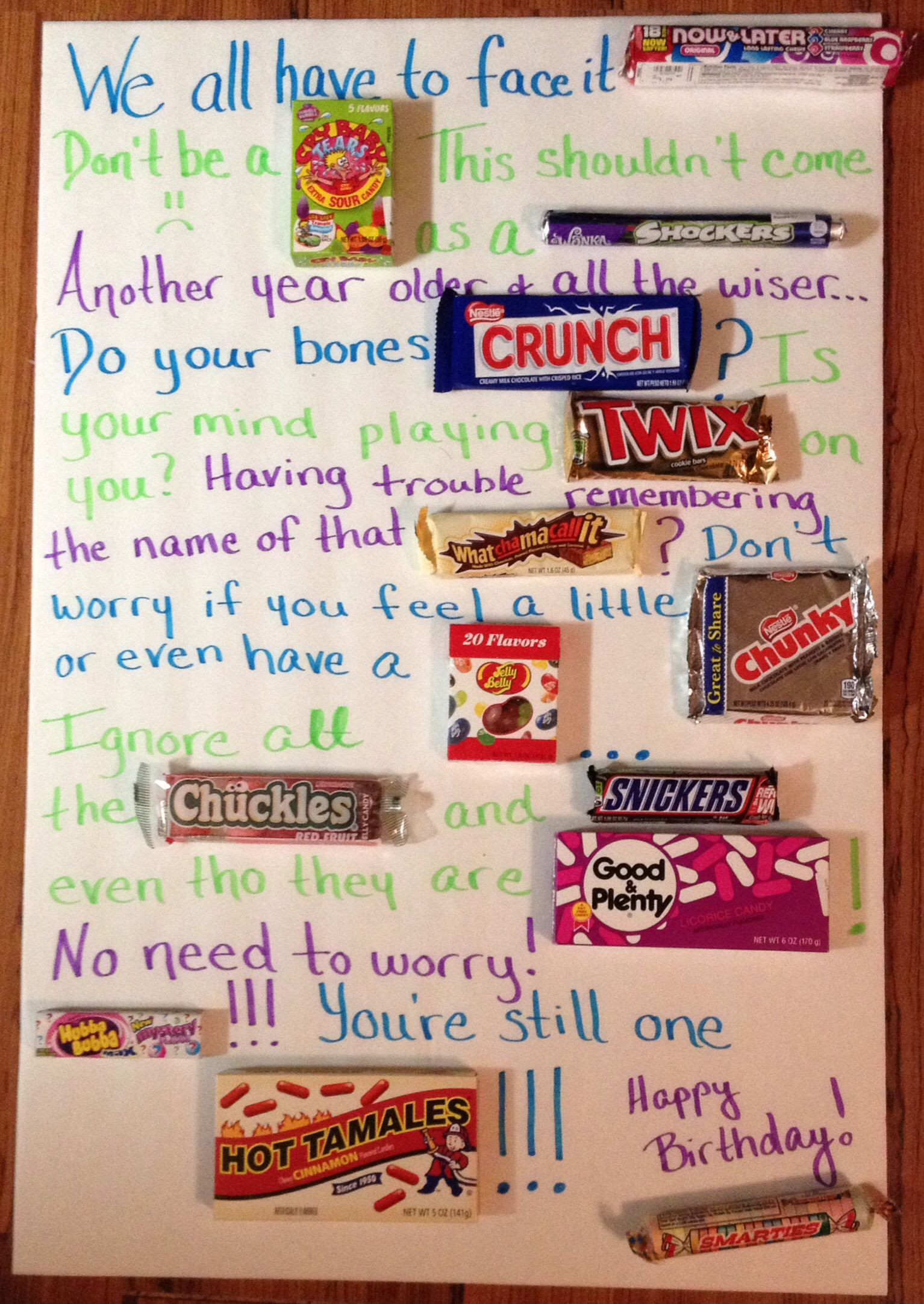 Best ideas about Birthday Poster Ideas
. Save or Pin Candy bar birthday poster card Craft Ideas Now.