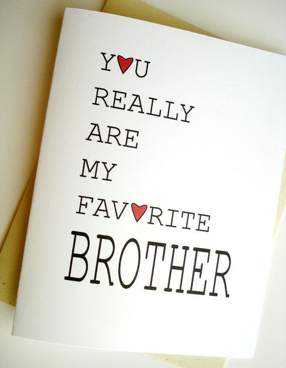 Best ideas about Birthday Quotes For Brother From Sister
. Save or Pin Favorite Brother Card Birthday Now.